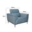 Fabric 1 Seater Sofa 907